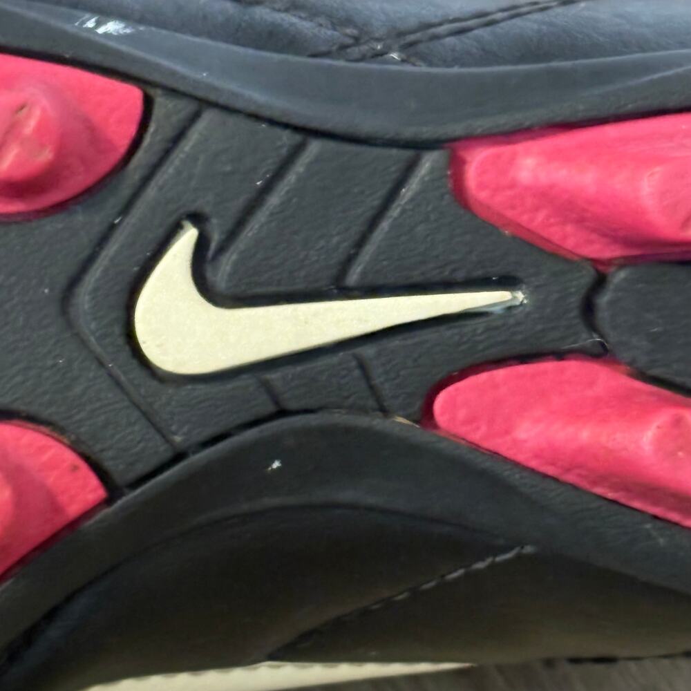 Nike Jr Tiempo Rio FG Youth Soccer Cleats Black Pink 10C 534960-063 Molded - Picture 7 of 7